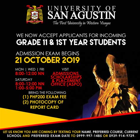 san agustin iloilo courses|University of San Agustin: Tuition & Application.